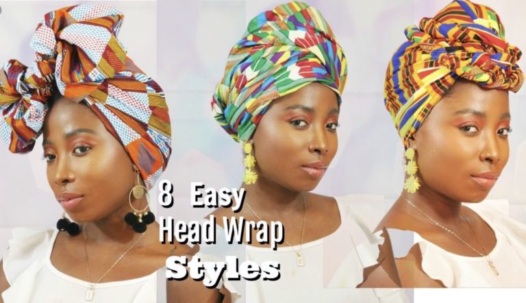 8 Easy Head Wrap Turban Styles | Using Kente Fabric